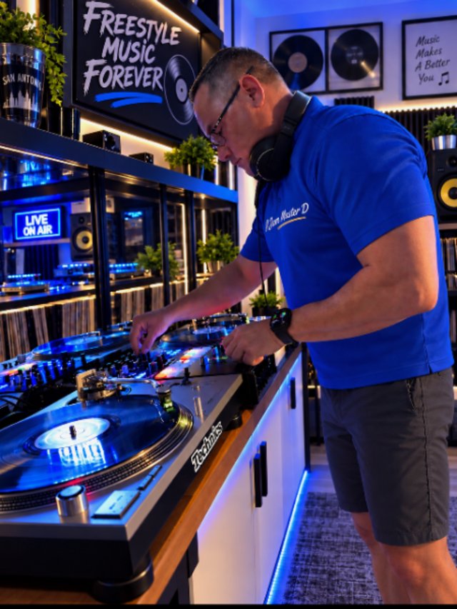 DJ Jam Master D at the turntables